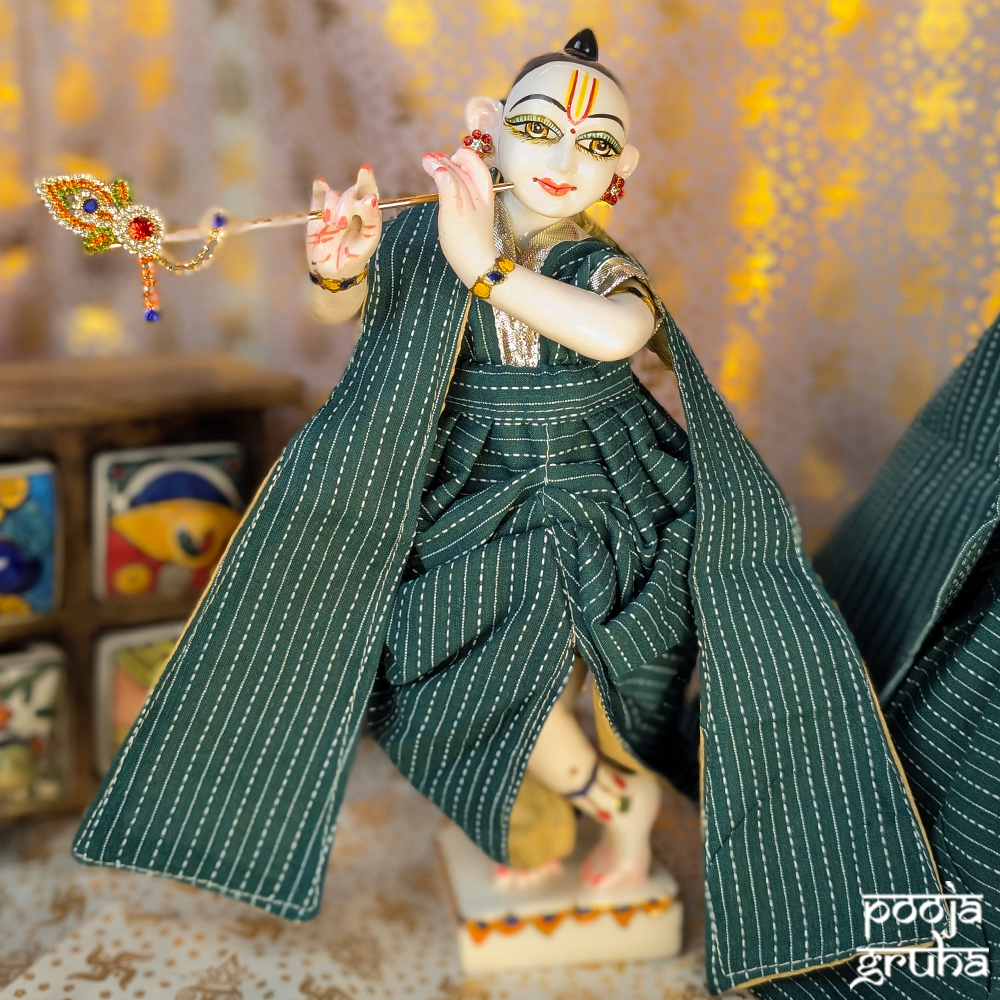 Hariyali Dhoti Dress Set for God