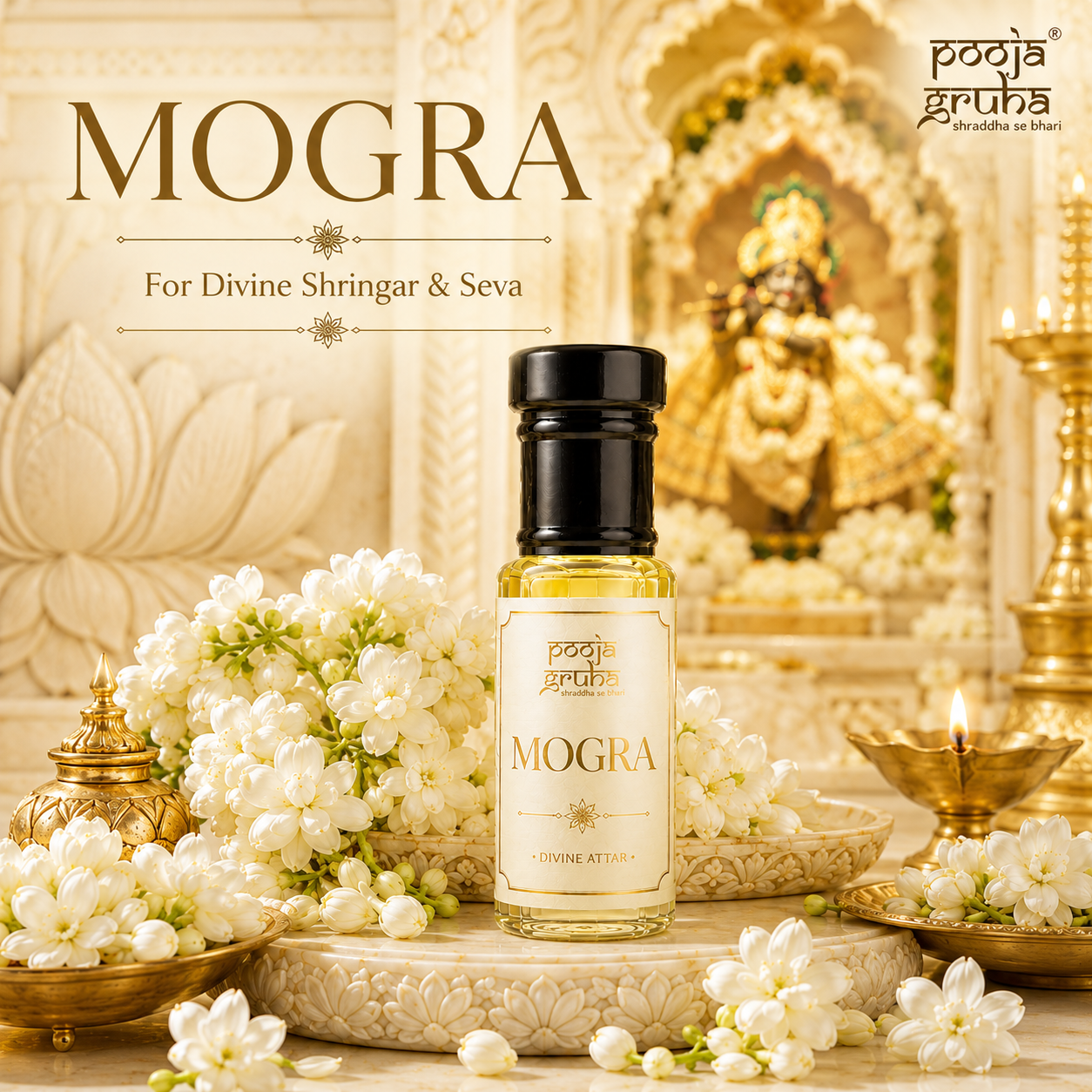 MOGRA Divine Attar for Mandir | Pooja Gruha