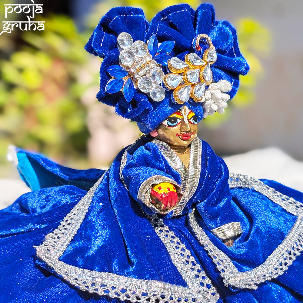 Radhika Neelvastra Laddu Gopal Velvet Dress