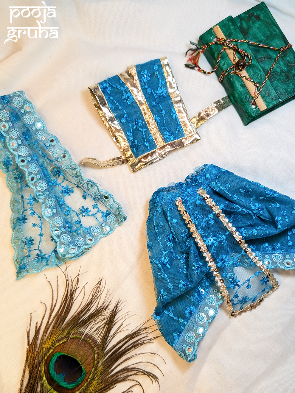 Neelvishaal Dhoti Dress Set for God
