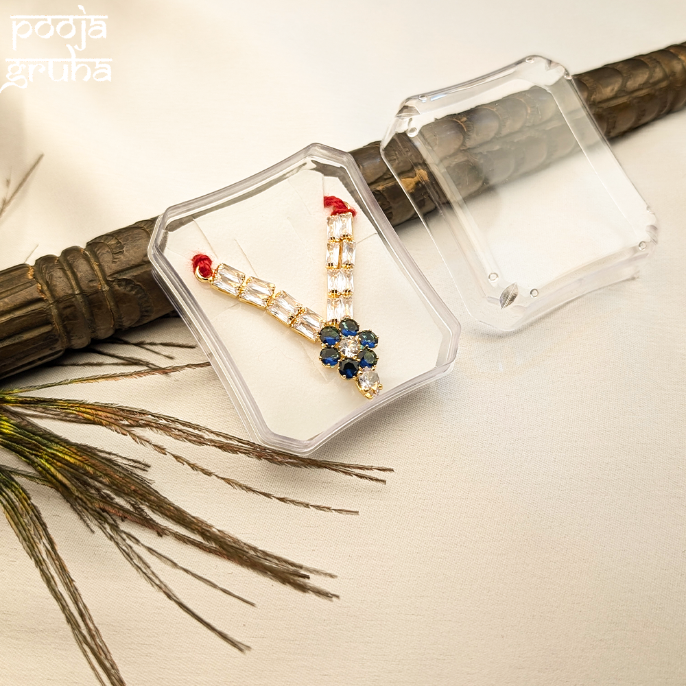 Mini AD Flower Shringar Necklace for Gods