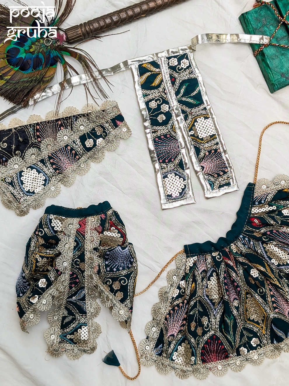 Vanarambh Lehenga & Dhoti Dress Set for Gods