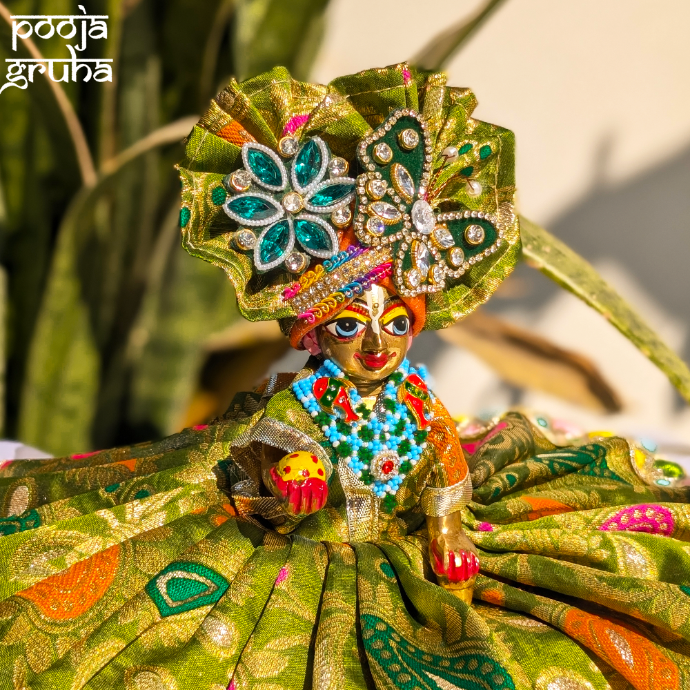 Vrindavan Hari Leela Silk Laddu Gopal Dress