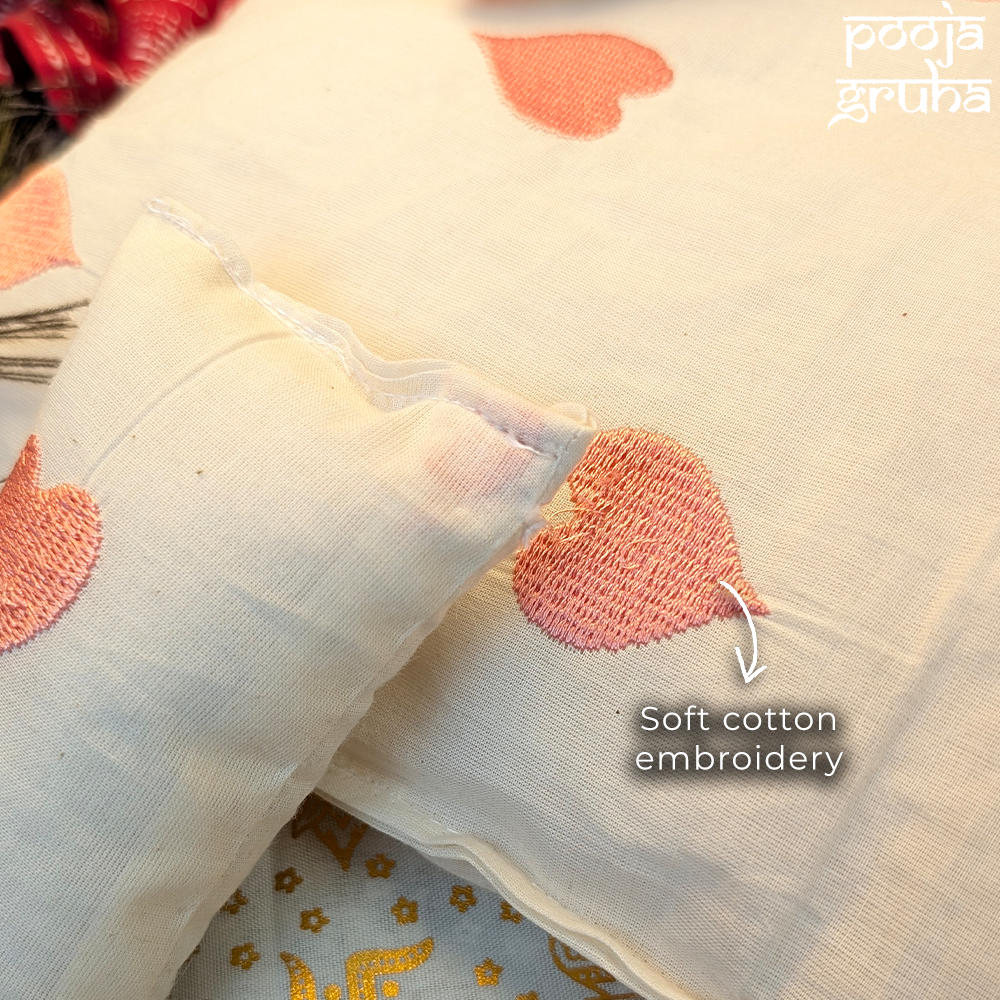 Sweet Hearts Summer Laddu Gopal Cotton Bed Set