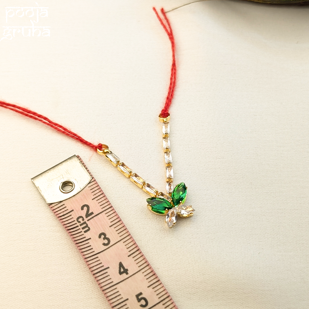 Floral Drop AD Shringar Necklace for Gods