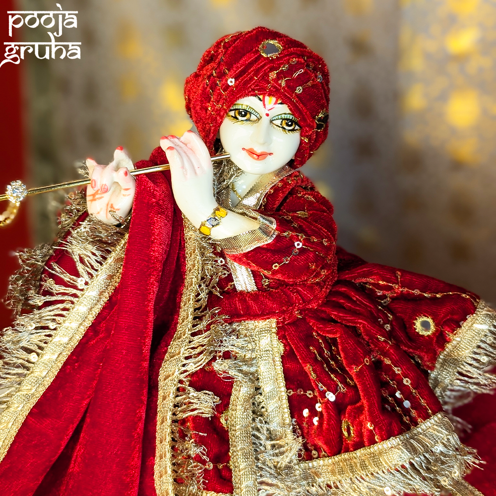 Kumkum Vilas Radha Krishna Velvet Dress Set