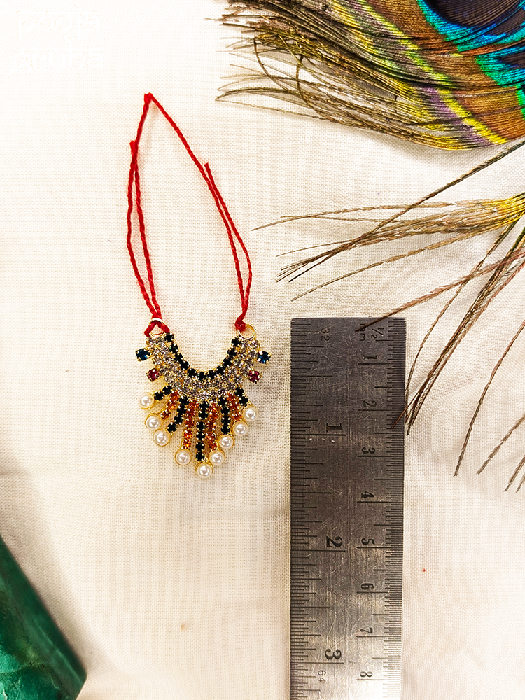 Pearl & Crystal Drop Deity Necklace