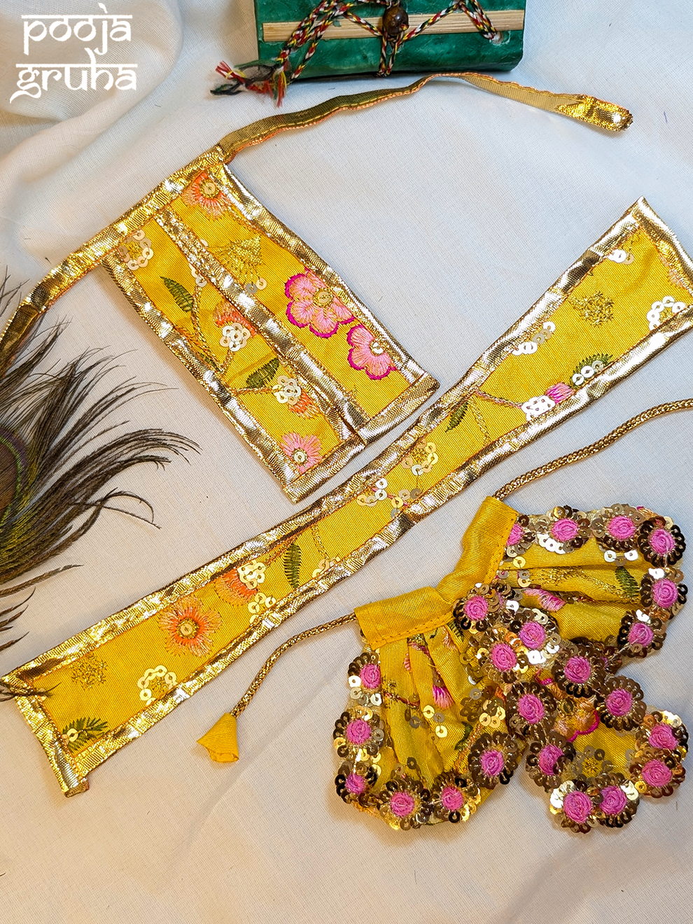 Swarnaabha Dhoti Dress Set for God