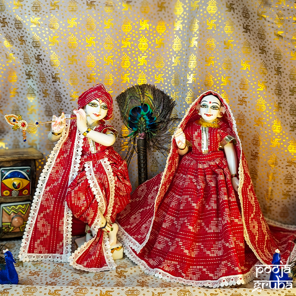 Shyam Priya Radha Krishna Cotton Dress Set