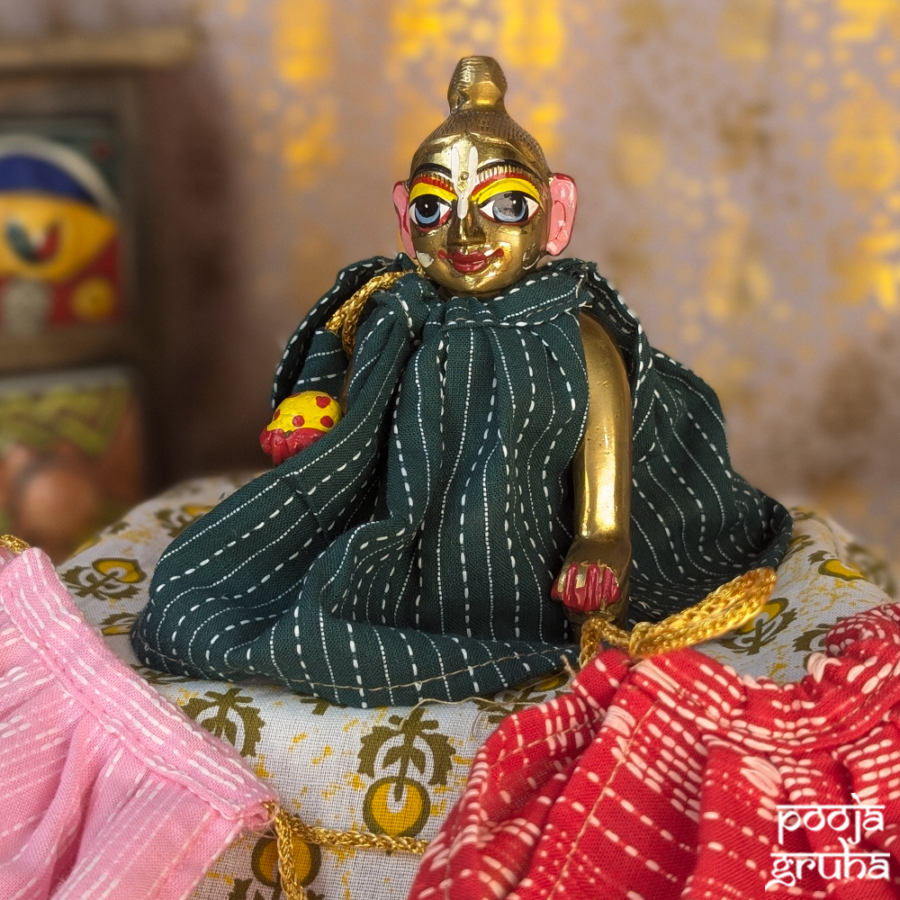 Shyam Sukh Laddu Gopal Night Suit Combo Set