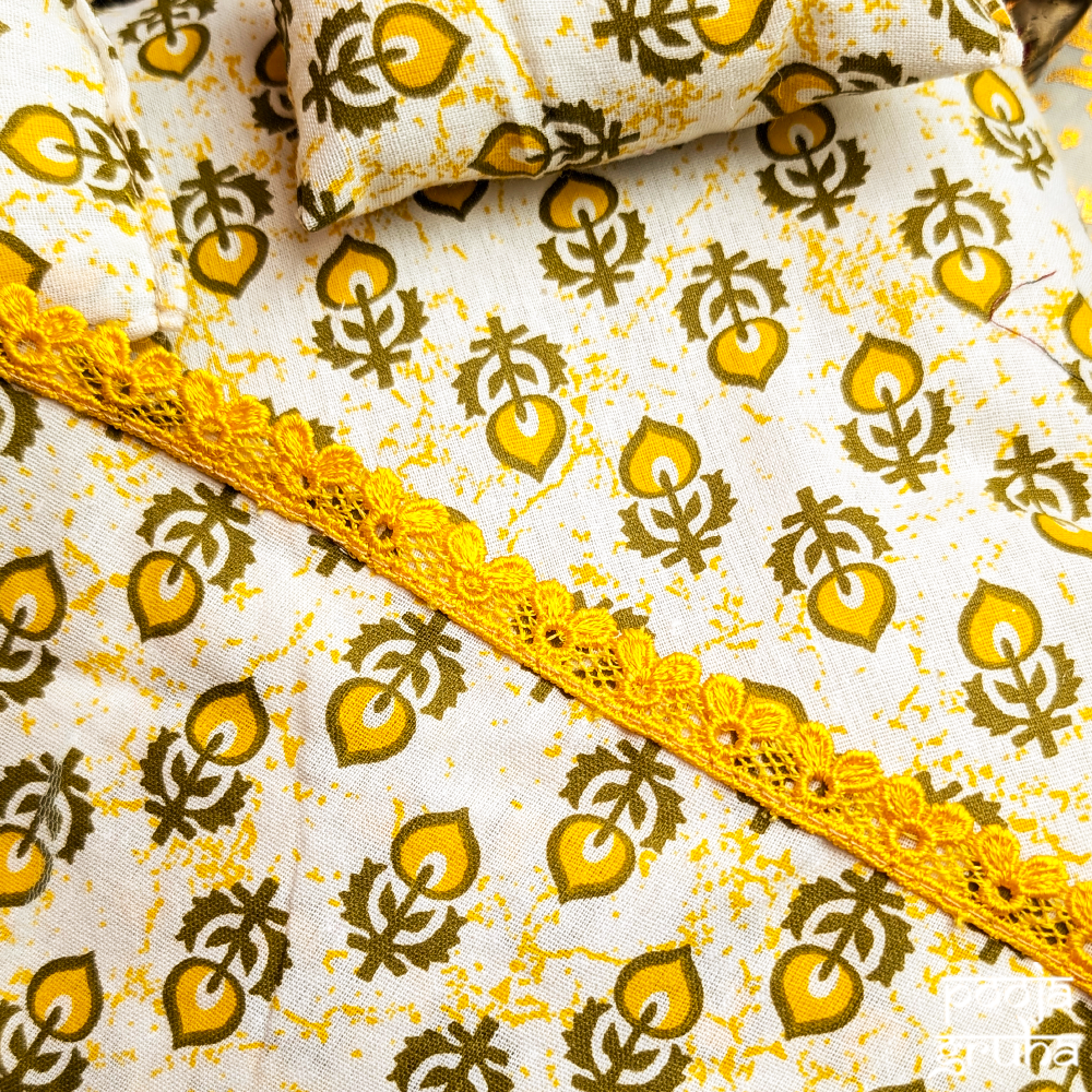 Suvarnika Summer Laddu Gopal Cotton Bed Set