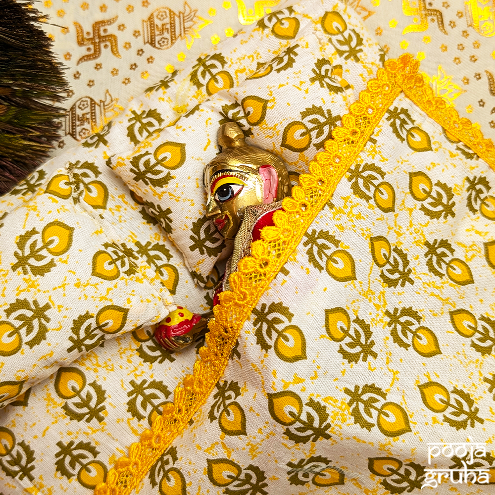 Suvarnika Summer Laddu Gopal Cotton Bed Set