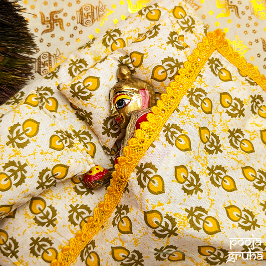 Suvarnika Summer Laddu Gopal Cotton Bed Set