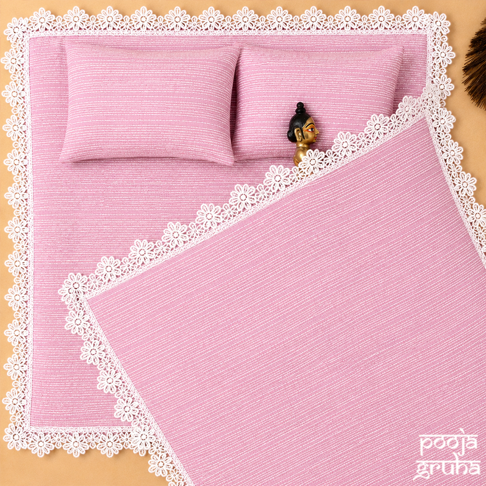 Komalini Summer Laddu Gopal Cotton Bed Set