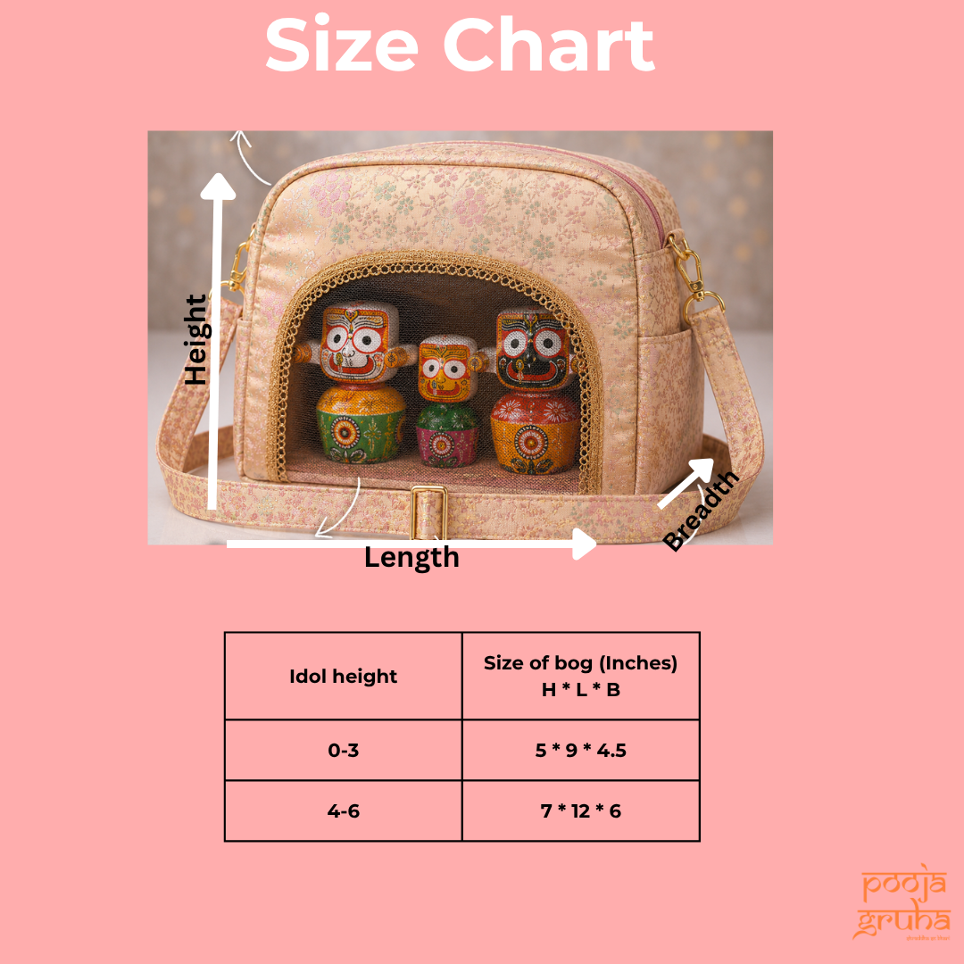 Premium Travel Bag for 2+ Laddu Gopal Ji