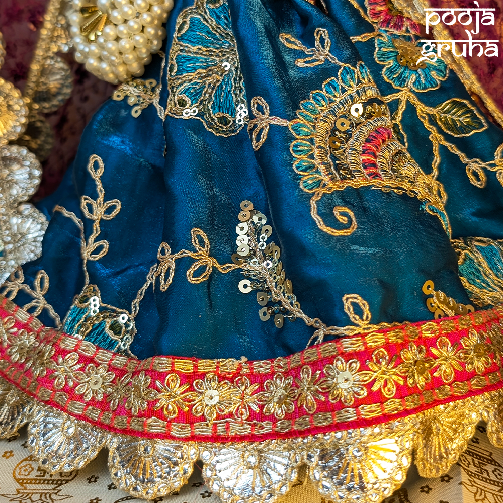 Morvan Shringar Radha Krishna Dress Set