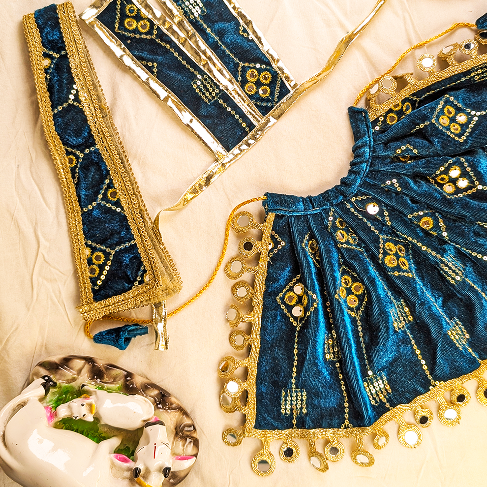 Neelkanth Shobha Mata Rani Velvet Lehenga Set