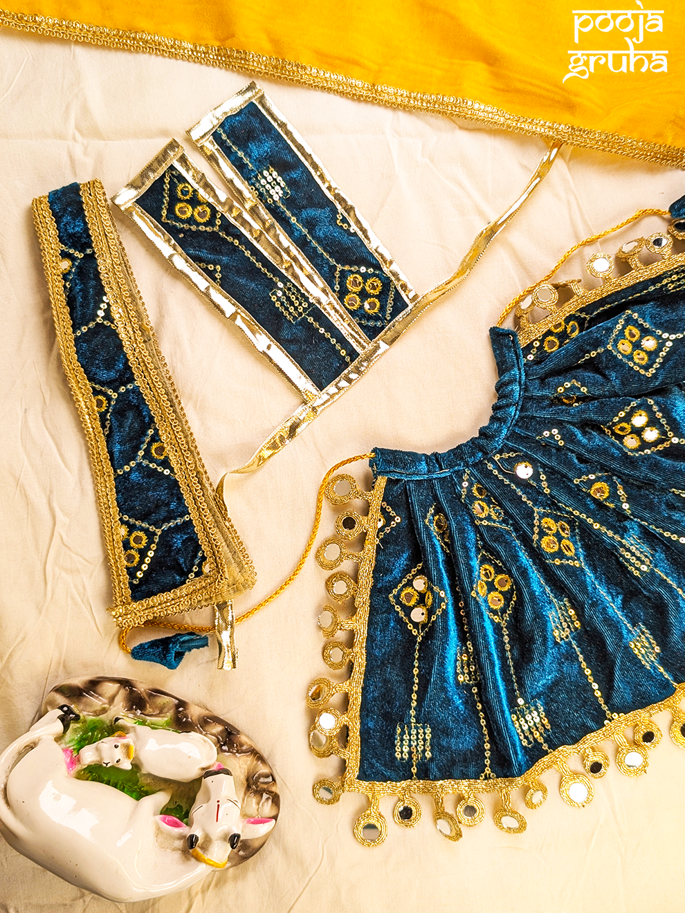 Neelkanth Shobha Mata Rani Velvet Lehenga Set