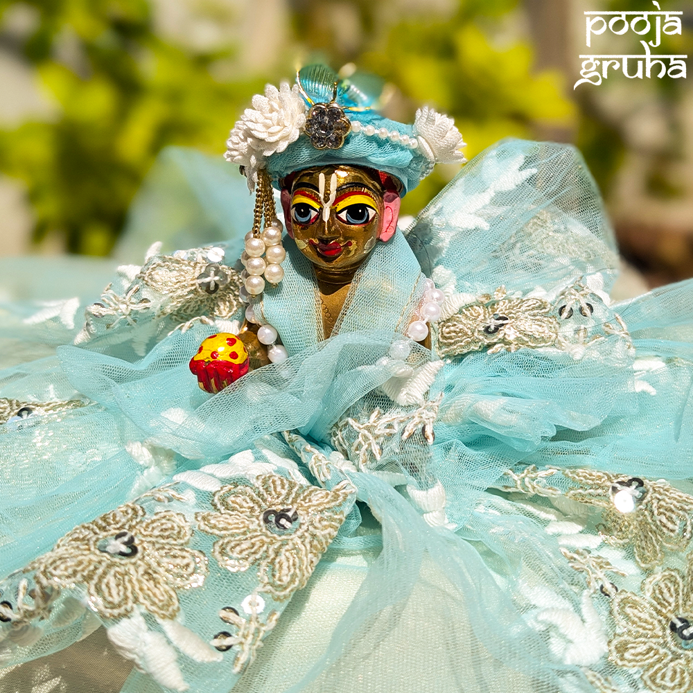 Vrindavan Fairy Net Laddu Gopal Dress Set