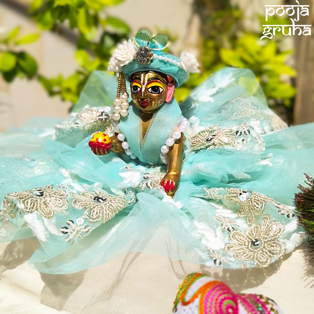 Vrindavan Fairy Net Laddu Gopal Dress Set
