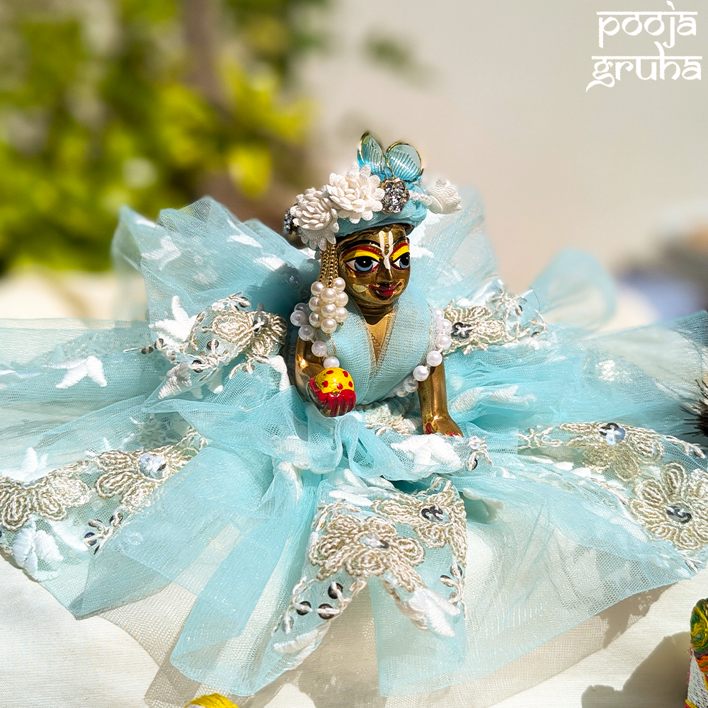 Vrindavan Fairy Net Laddu Gopal Dress Set