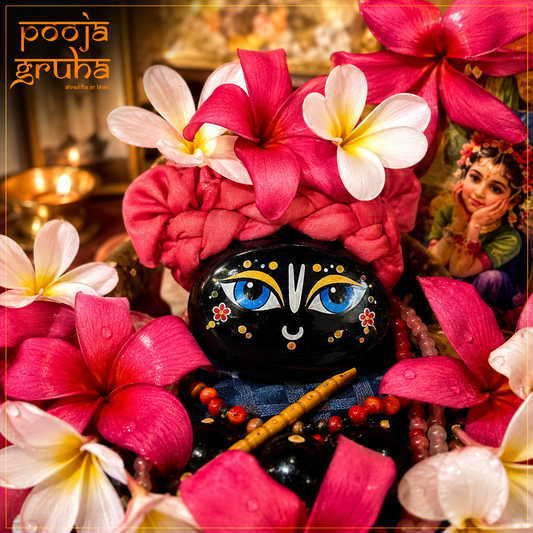 ISKCON-style Shaligram Ji Shringar Set
