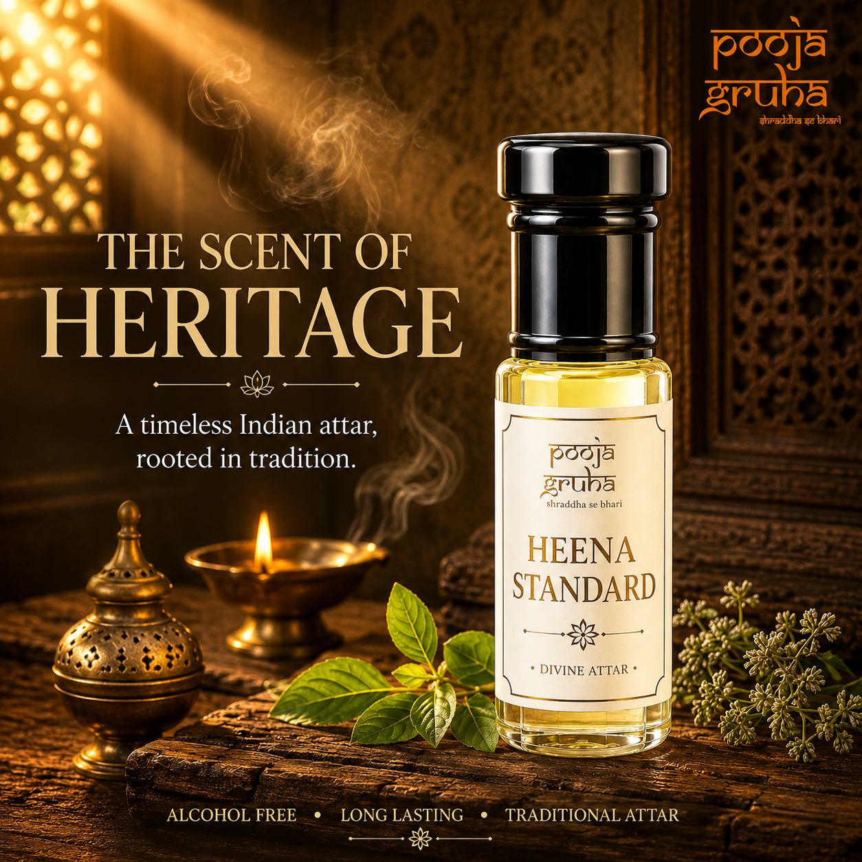 HEENA STANDARD Divine Attar for Mandir | Pooja Gruha