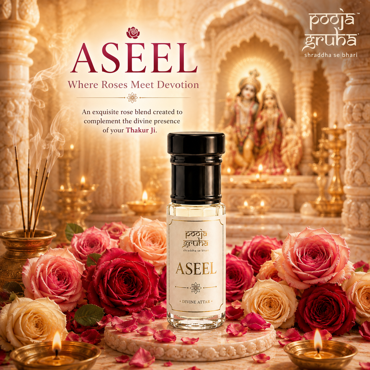 ASEEL Divine Attar for Mandir | Pooja Gruha