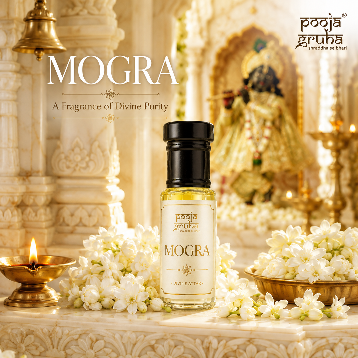 MOGRA Divine Attar for Mandir | Pooja Gruha