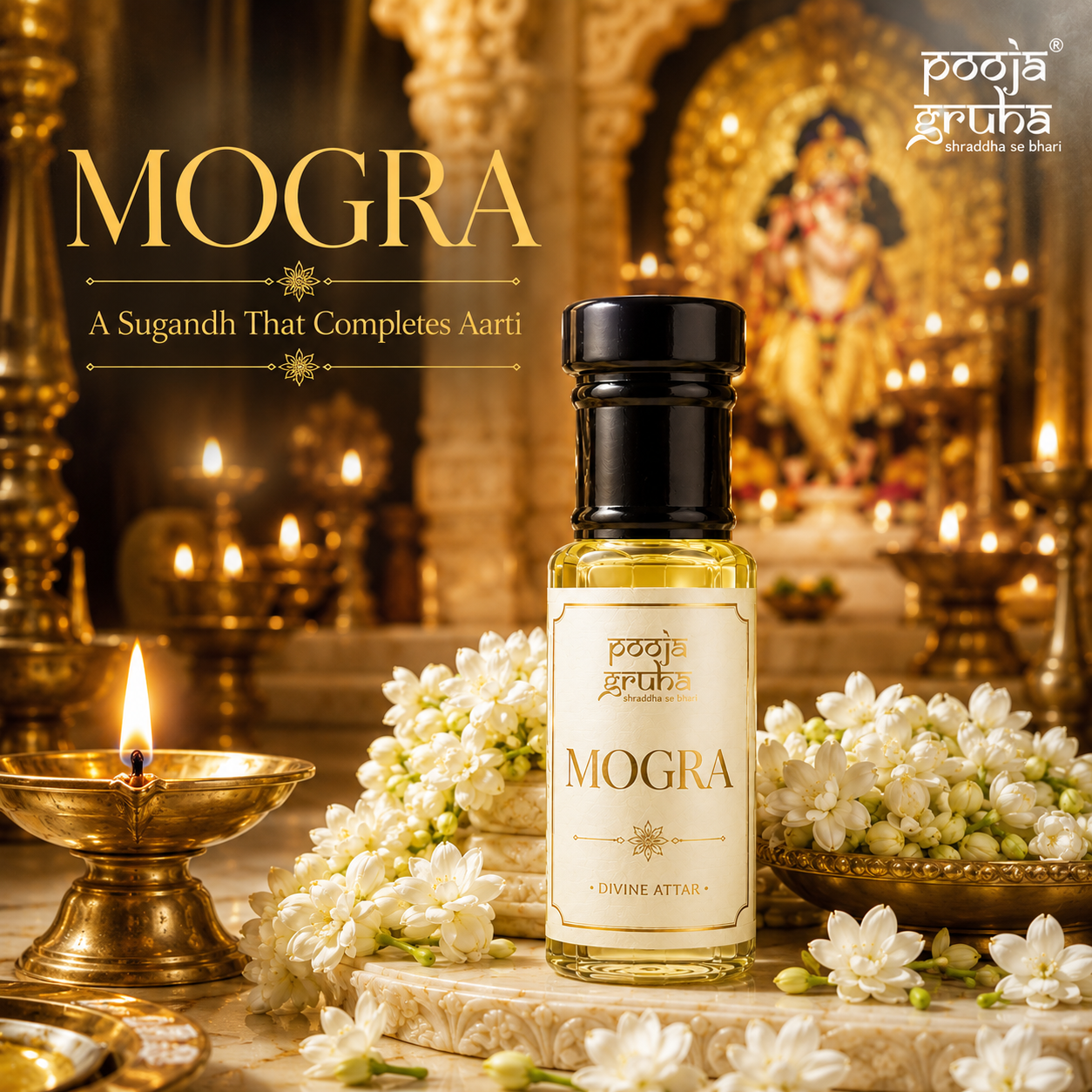MOGRA Divine Attar for Mandir | Pooja Gruha