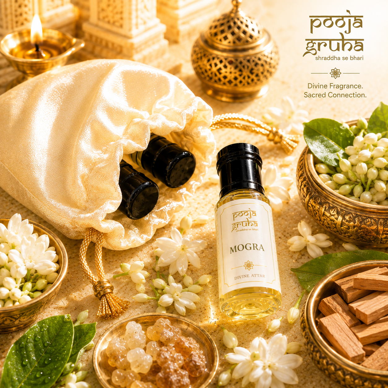 MOGRA Divine Attar for Mandir | Pooja Gruha