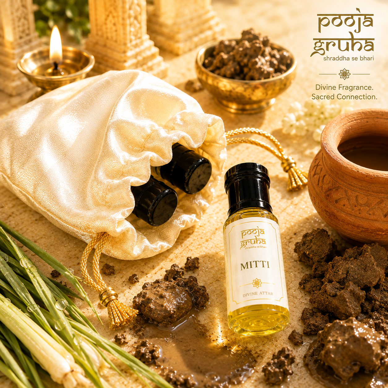 MITTI Divine Attar for Mandir | Pooja Gruha