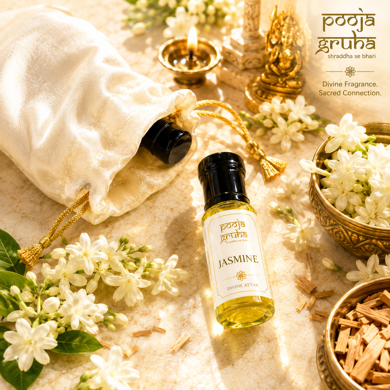 JASMINE Divine Attar for Mandir | Pooja Gruha