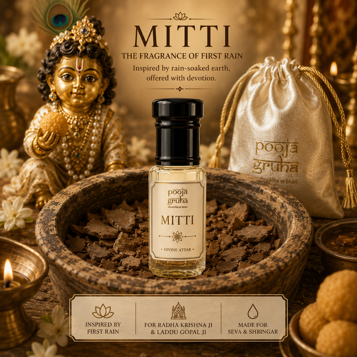 MITTI Divine Attar for Mandir | Pooja Gruha