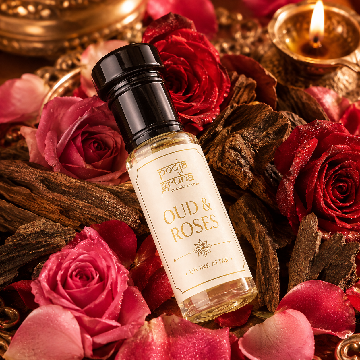 OUD & ROSES Divine Attar for Mandir | Pooja Gruha