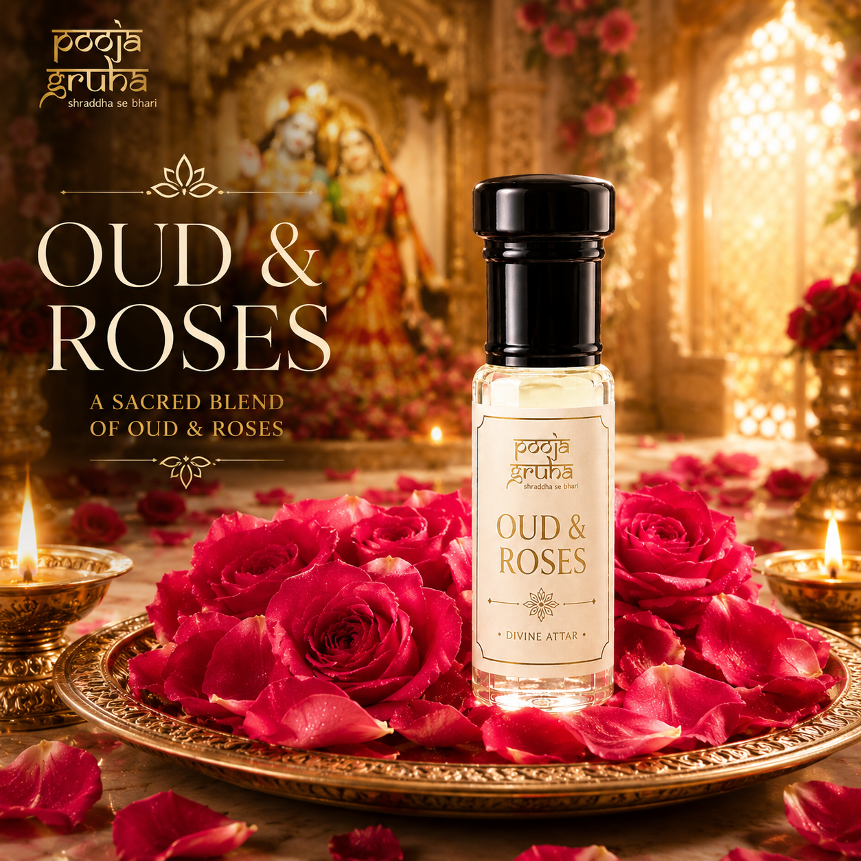 OUD & ROSES Divine Attar for Mandir | Pooja Gruha