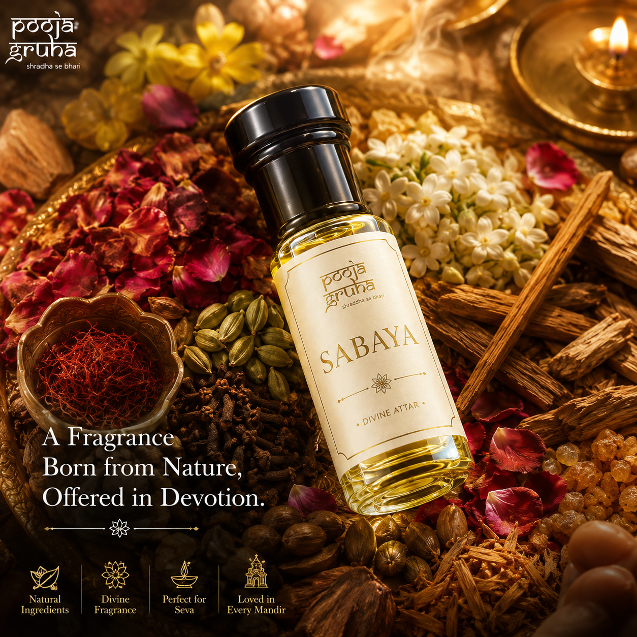 SABAYA Divine Attar for Mandir | Pooja Gruha