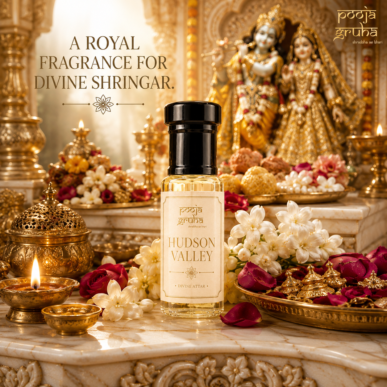 HUDSON VALLEY Divine Attar for Mandir | Pooja Gruha