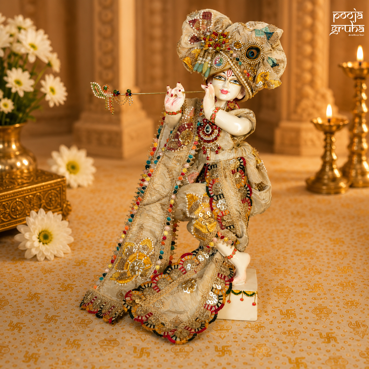 Chandra Prabha Radha Krishna Dress Set