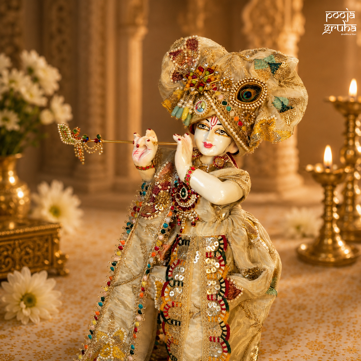 Chandra Prabha Radha Krishna Dress Set