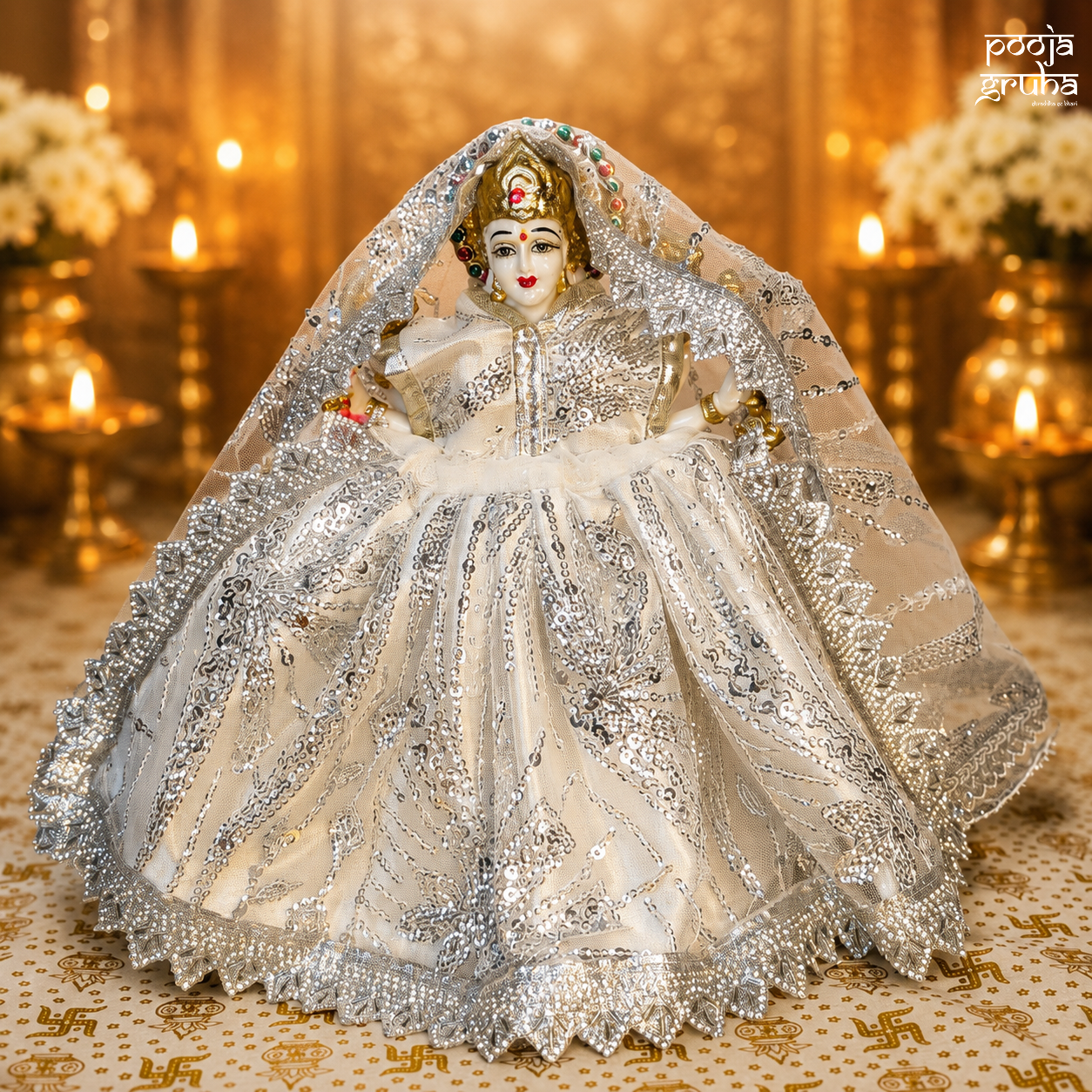 Shwet Vaibhav Mata Rani Dress Set