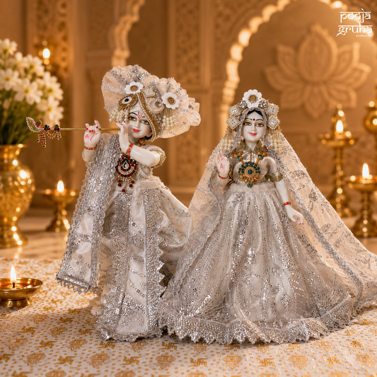 Shwet Vaibhav Radha Krishna Dress Set