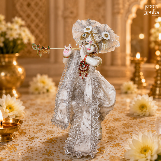 Shwet Vaibhav Dhoti Dress Set for God