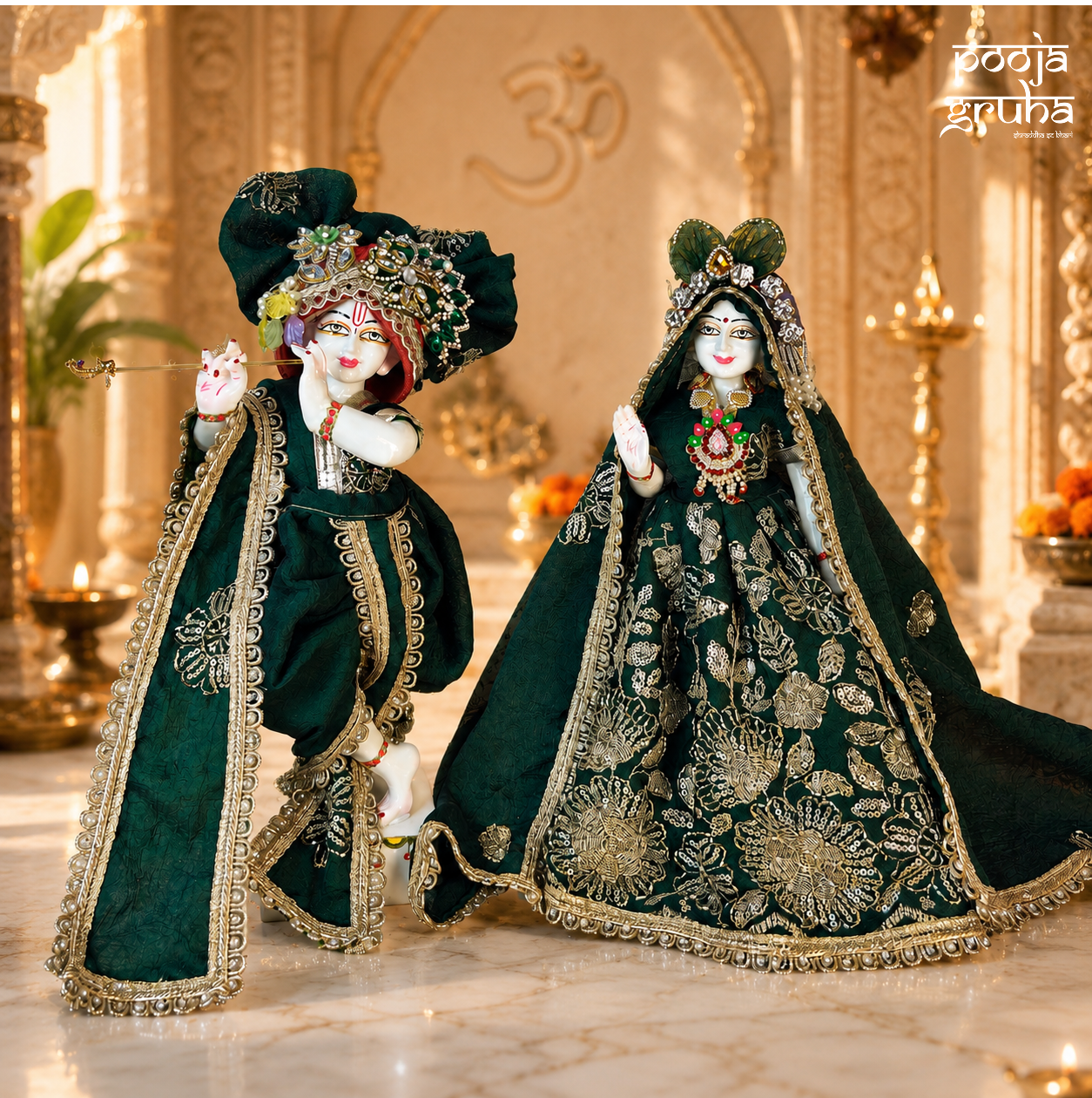 Shyam Shringar Radha Krishna Dress Set