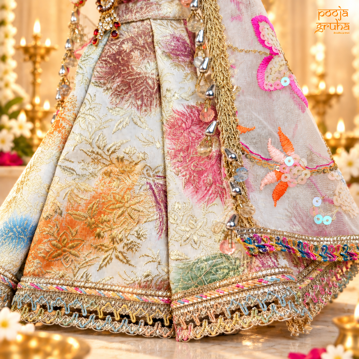 Phoolrang | Navratri Special Multicolor Radha Krishna Dress Set