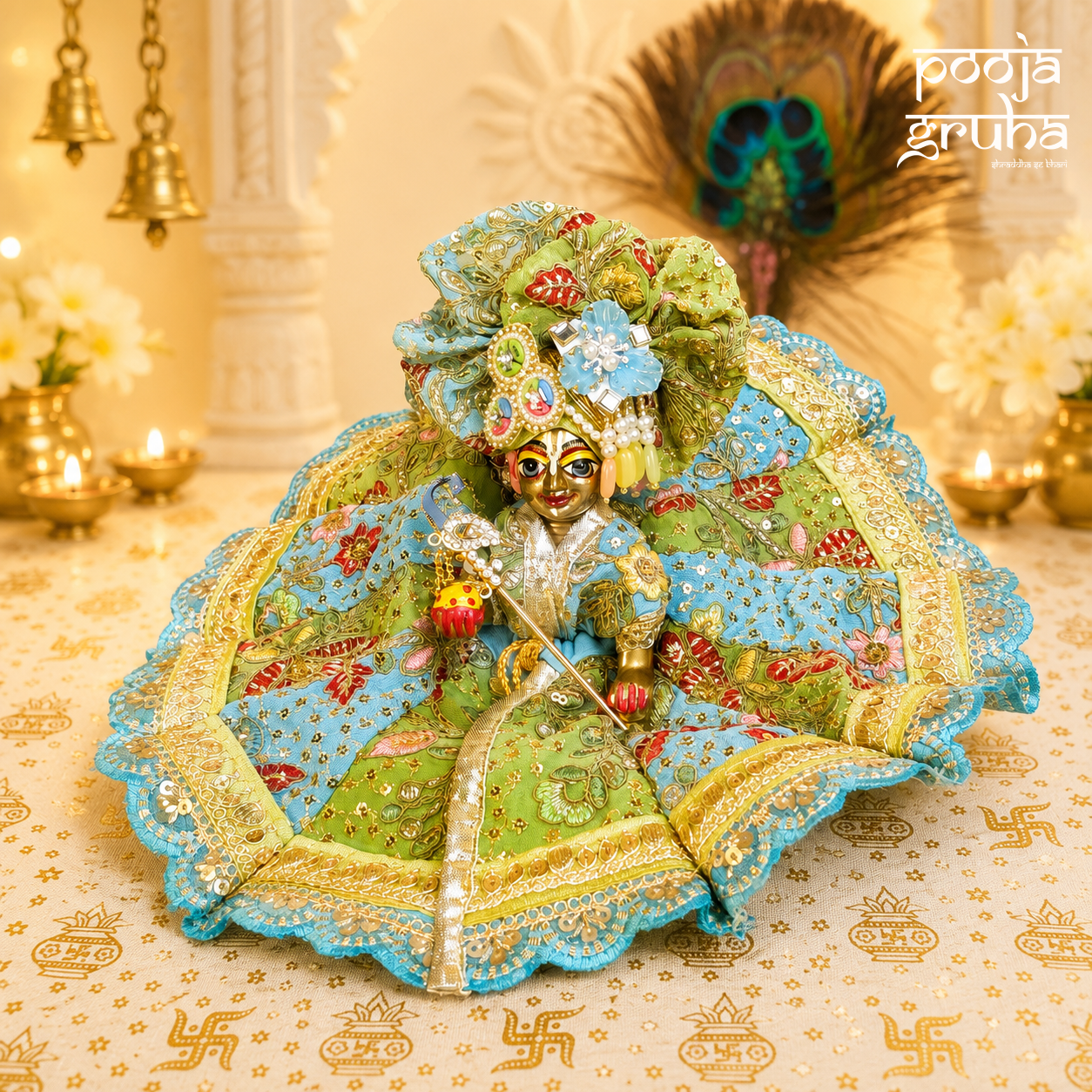 Vrindavan Hariyali Radha Rani / Laddu Gopal Dress