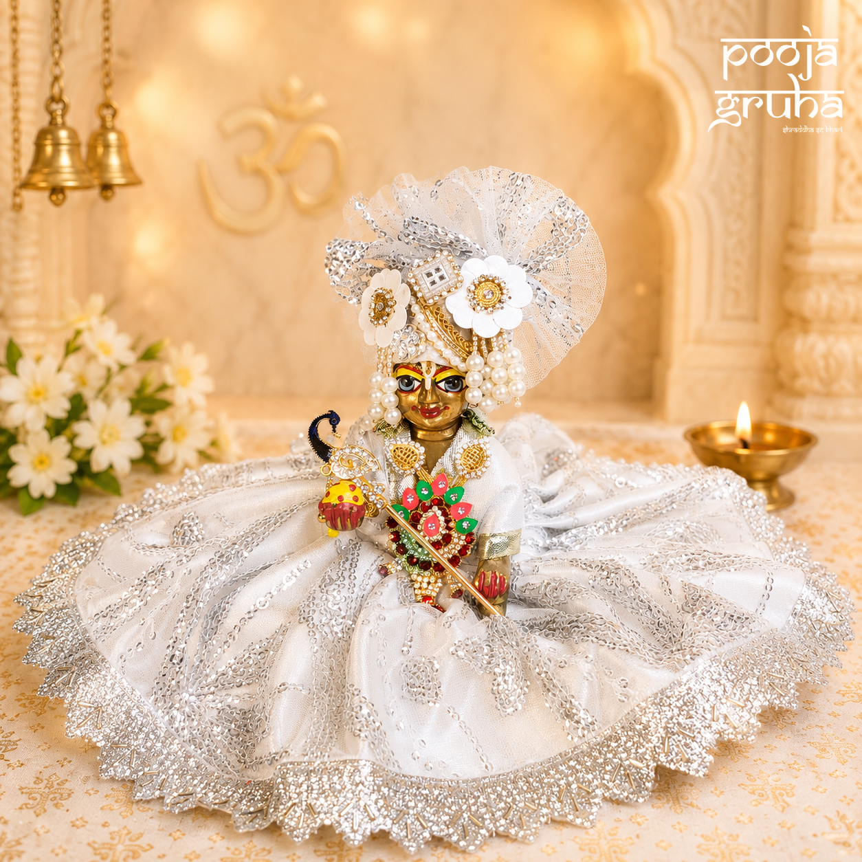 Shwet Vaibhav Radha Rani / Laddu Gopal Dress