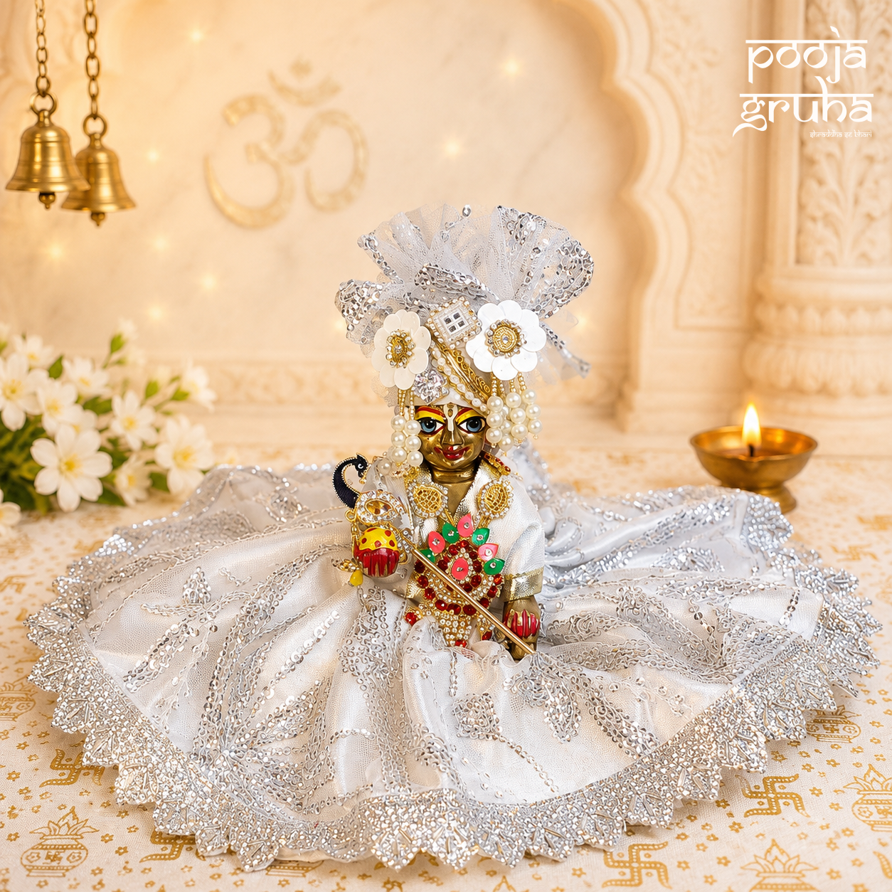 Shwet Vaibhav Radha Rani / Laddu Gopal Dress