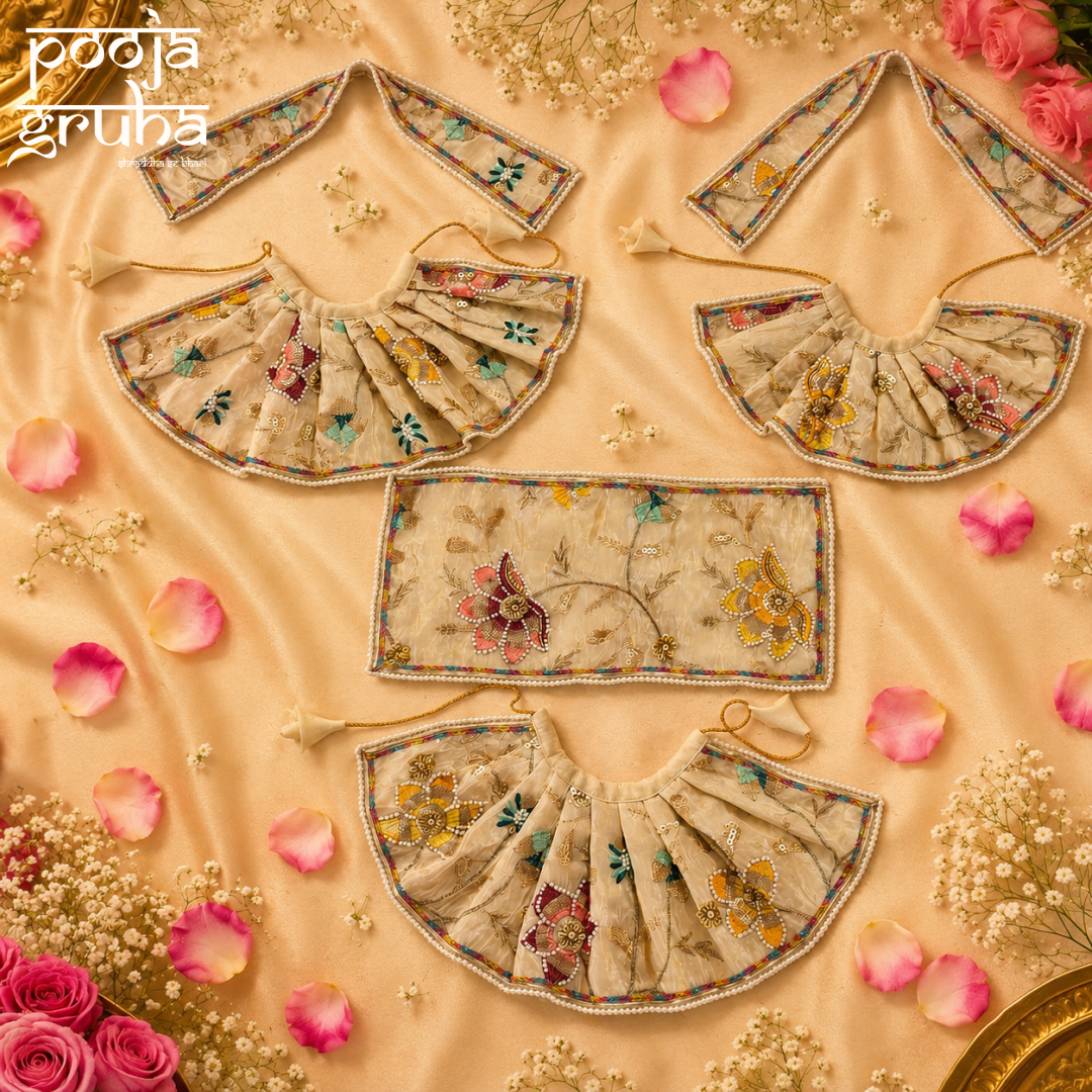Divya Vaibhav Jagganath Ji Family Dress set (6 pcs set)