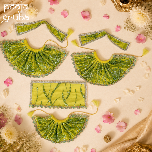 Emerald Vana Jagganath Ji Family Dress set (6 pcs set)